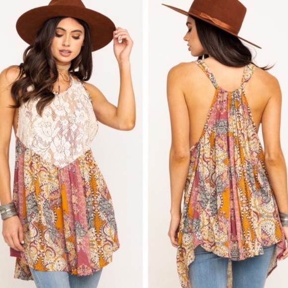Free People Dresses & Skirts - FREE PEOPLE $88 Count Me In Trapeze Dress Floral